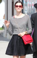 EMMY ROSSUM in Skirt Out Shopping in West Hollywood