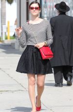 EMMY ROSSUM in Skirt Out Shopping in West Hollywood