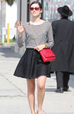 EMMY ROSSUM in Skirt Out Shopping in West Hollywood