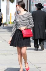 EMMY ROSSUM in Skirt Out Shopping in West Hollywood