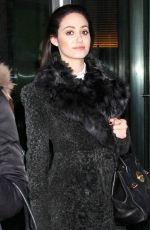 EMMY ROSSUM Out and About in New York
