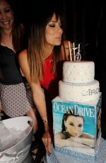 EVA LONGORIA at Ocean Drive Magazine March Issue Cover Party in Miami