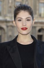 GEMMA ARTERTON Arrives at Louis Vuitton Fashion Show in Paris