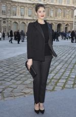 GEMMA ARTERTON Arrives at Louis Vuitton Fashion Show in Paris