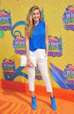 GIGI HADID at 2014 Nickelodeon’s Kids’ Choice Awards in Los Angeles