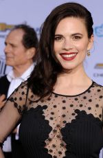 HAYLEY ATWELL at Captain America: The Winter Soldier Premiere in Hollywood