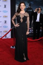 HAYLEY ATWELL at Captain America: The Winter Soldier Premiere in Hollywood