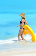 HEIDI KLUM in Bikini at a Beach in Bahamas