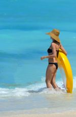 HEIDI KLUM in Bikini at a Beach in Bahamas