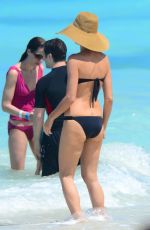 HEIDI KLUM in Bikini at a Beach in Bahamas