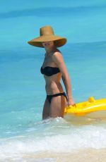 HEIDI KLUM in Bikini at a Beach in Bahamas