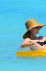 HEIDI KLUM in Bikini at a Beach in Bahamas