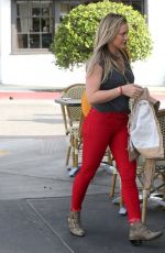 HILARY DUFF Arrives at LA Conversation Cafe in West Hollywood