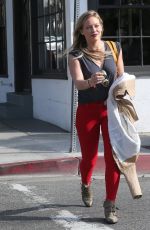 HILARY DUFF Arrives at LA Conversation Cafe in West Hollywood