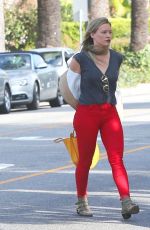 HILARY DUFF Arrives at LA Conversation Cafe in West Hollywood