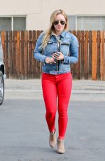 HILARY DUFF Buys Some Flowers Out in Hollywood