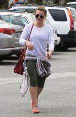 HILARY DUFF in Leggings Out in West Hollywood 2103
