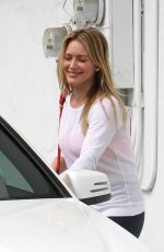HILARY DUFF in Leggings Out in West Hollywood