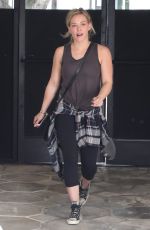 HILARY DUFF Leaves a Gym in West Hollywood 0303