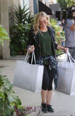 HILARY DUFF Out Shopping in Beverly Hills