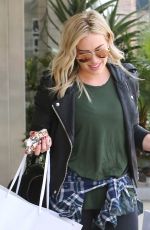 HILARY DUFF Out Shopping in Beverly Hills
