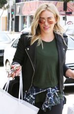 HILARY DUFF Out Shopping in Beverly Hills