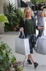 HILARY DUFF Out Shopping in Beverly Hills
