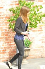 HILARY SWANK Out and About in Brentwood