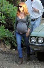 ISLA FISHER on the Set of Visions in Los Angeles