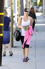 JAIMIE ALEXANDER in Leggings Leaves a Gym in Los Angeles