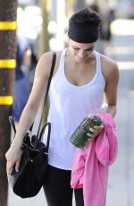 JAIMIE ALEXANDER in Leggings Leaves a Gym in Los Angeles