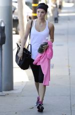 JAIMIE ALEXANDER in Leggings Leaves a Gym in Los Angeles