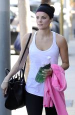 JAIMIE ALEXANDER in Leggings Leaves a Gym in Los Angeles