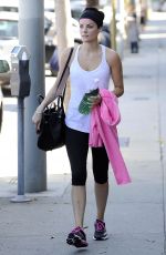 JAIMIE ALEXANDER in Leggings Leaves a Gym in Los Angeles