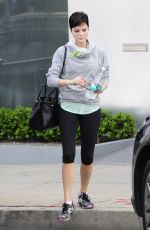 JAIMIE ALEXANDER in Leggings Leaves a Gym in West Hollywood
