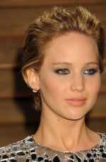 JENNIFER LAWRENCE at Vanity Fair Oscar Party in Hollywood