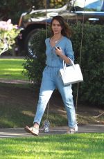 JESSICA ALBA Heading to a Party in Los Angeles