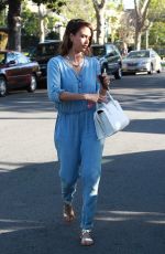 JESSICA ALBA Heading to a Party in Los Angeles