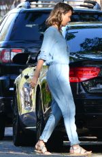 JESSICA ALBA Heading to a Party in Los Angeles