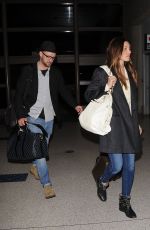 JESSICA BIEL and Justin Timberlake Arrives at LAX Airport