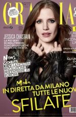 JESSICA CHASTAIN in Grazia Magazine, April 2014 Issue