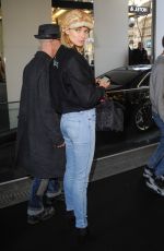 JESSICA HART Arrives at Sonia Tykiel Fashion Show in Paris