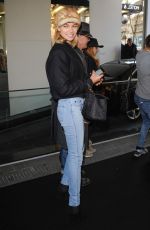 JESSICA HART Arrives at Sonia Tykiel Fashion Show in Paris