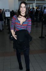 JESSICA LOWNDES Arrives at LAX Airport