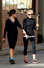 JULIANNE HOUGH and NIKKI REED Leaves a Gym in Studio City