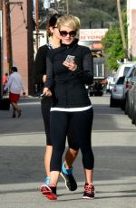 JULIANNE HOUGH and NIKKI REED Leaves a Gym in Studio City