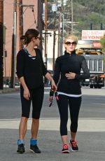 JULIANNE HOUGH and NIKKI REED Leaves a Gym in Studio City