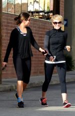 JULIANNE HOUGH and NIKKI REED Leaves a Gym in Studio City