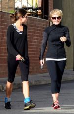 JULIANNE HOUGH and NIKKI REED Leaves a Gym in Studio City