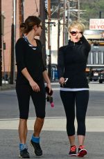 JULIANNE HOUGH and NIKKI REED Leaves a Gym in Studio City